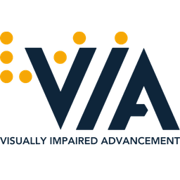 VIA- Visually Impaired Advancement logo