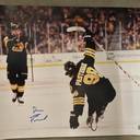 Pastrnak Signed Photo