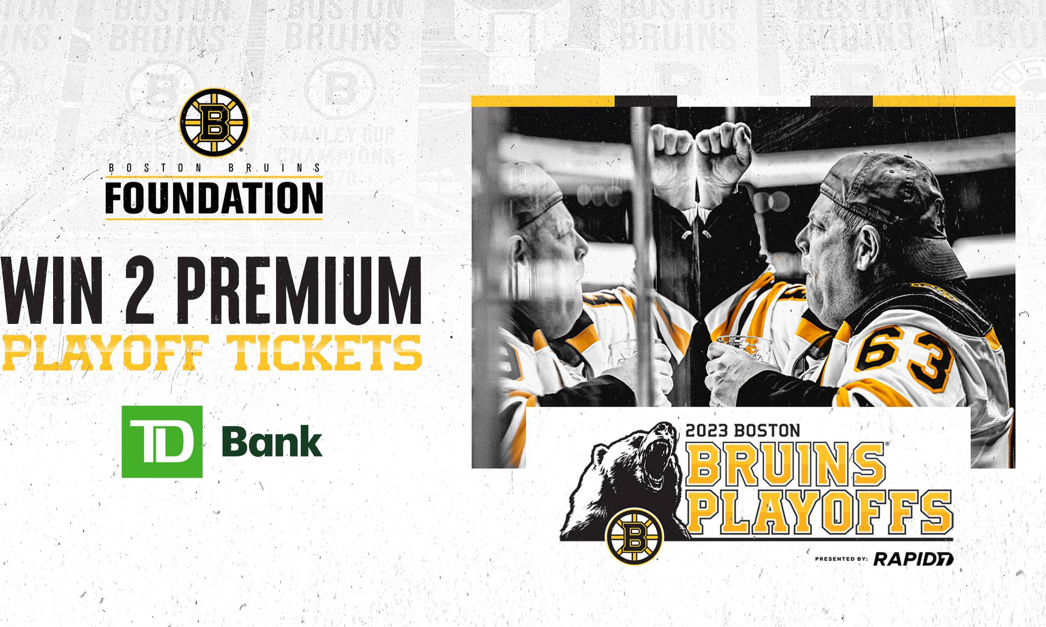 2  Premium Tickets to Bruins Playoff Home Game 1 event banner