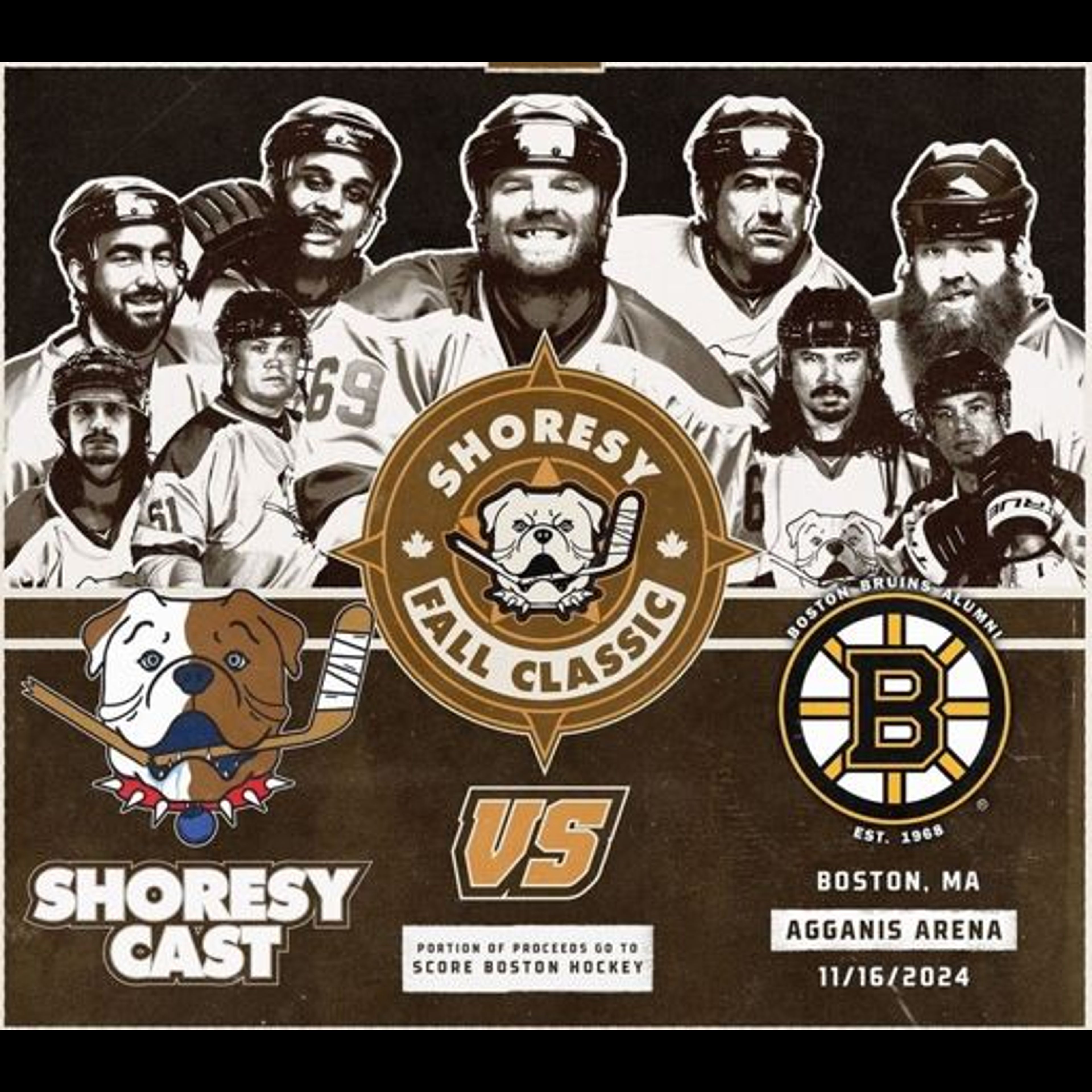 VIP Package-Boston Bruins Alumni vs. Shorsey Cast Saturday, Nov 16th logo image