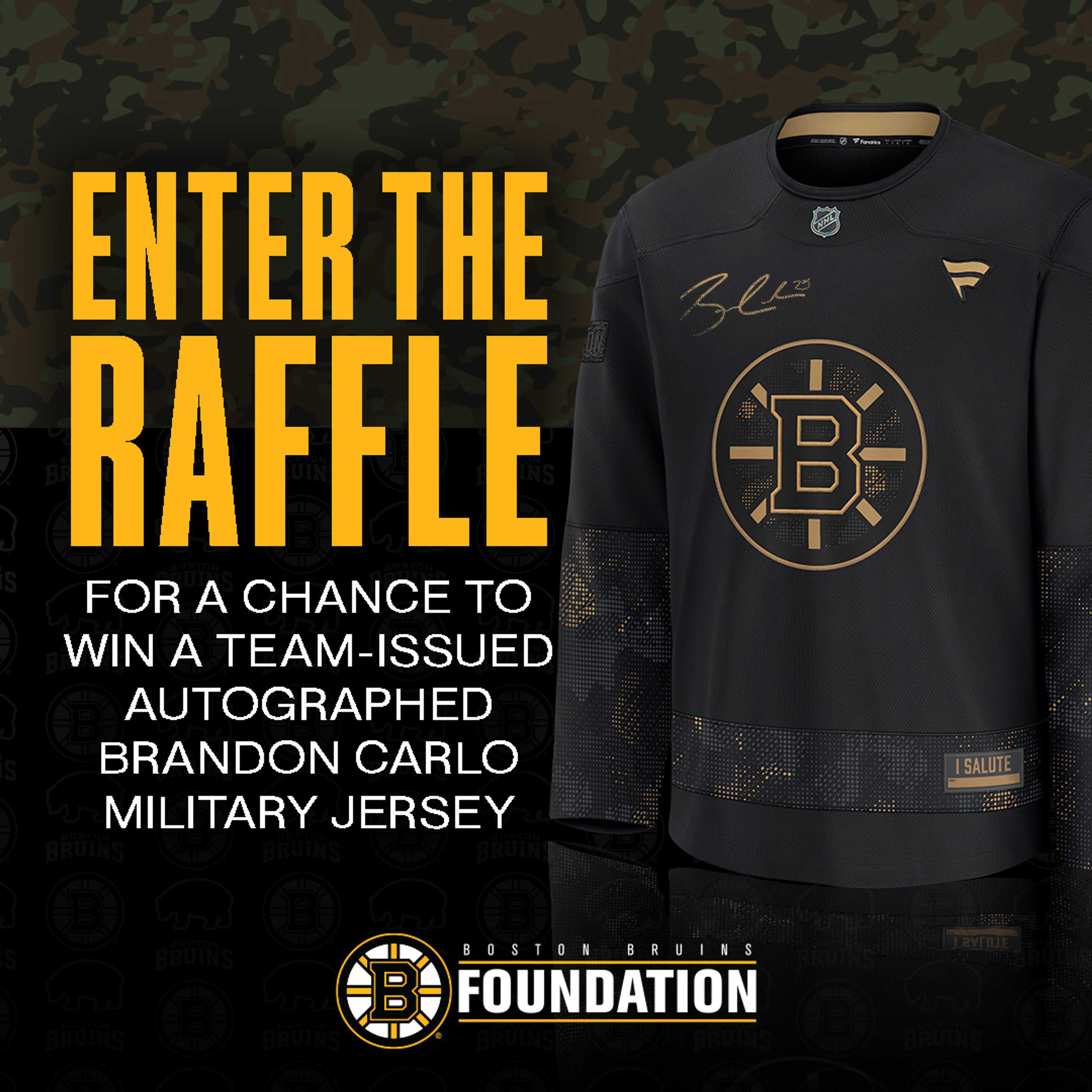 Brandon Carlo Military Appreciation Jersey logo image