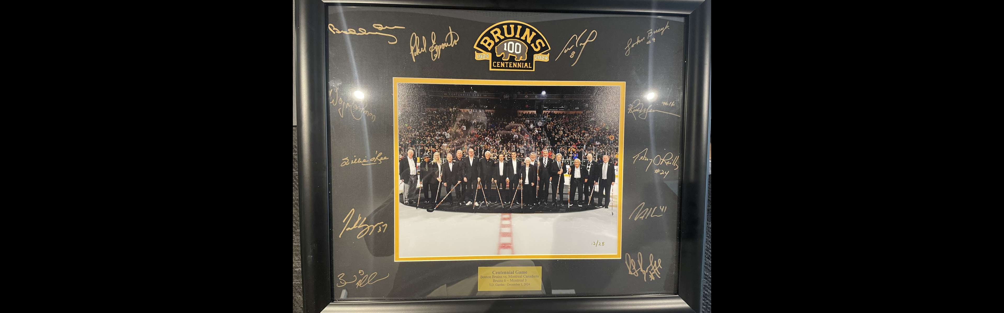 Bruins Limited Edition "Centennial Captains" Frame Raffle logo image