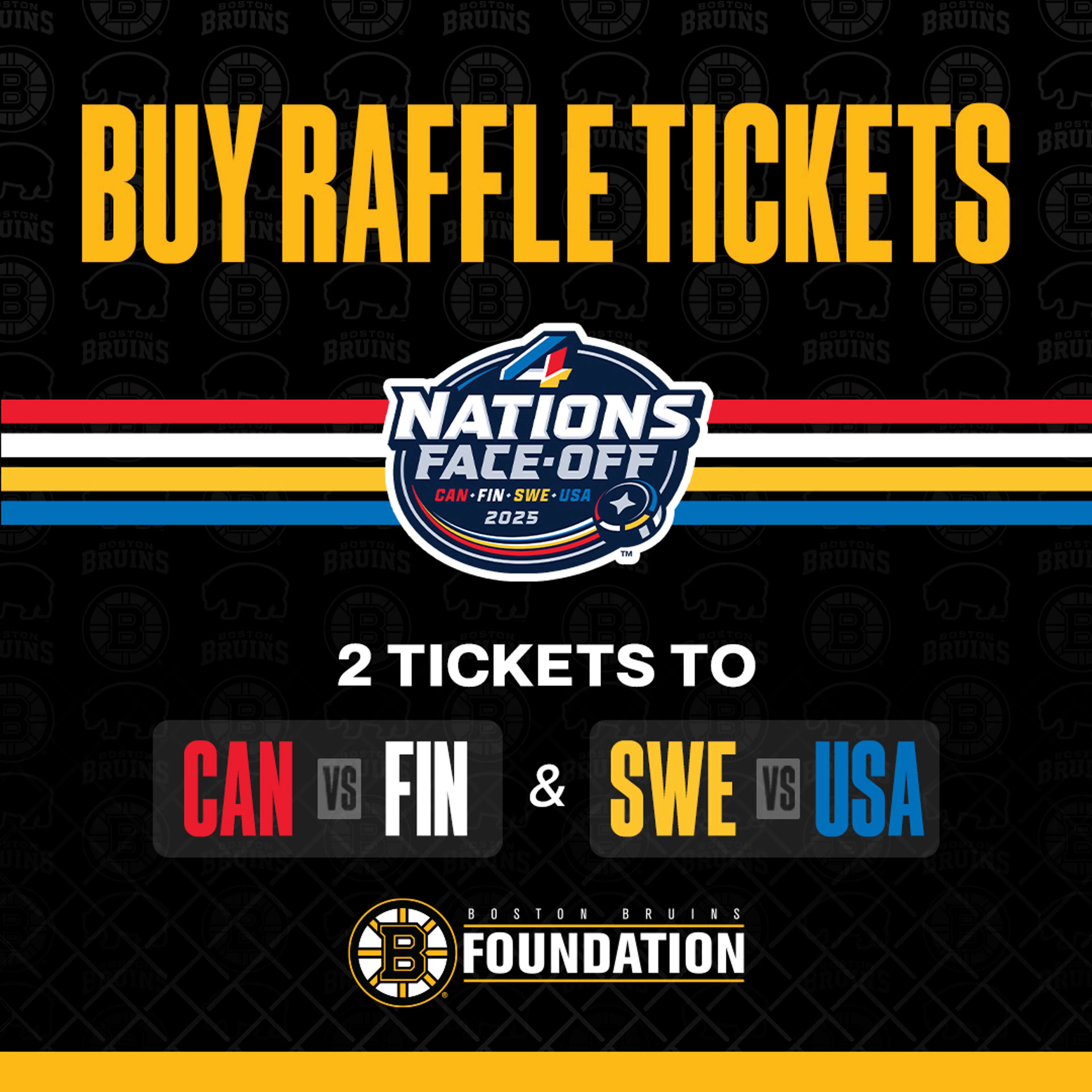 2 Tickets to 4 Nations Face Off- Feb 17th- CAN vs. FIN & SWE vs. USA logo image