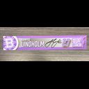 Signed Hampus Lindholm Hockey Fights Cancer Nameplate