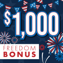 FREEDOM BONUS - $1,000 thumbnail