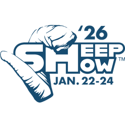 Sheep Show 2026 logo featuring an illustrated sheep's head and dates January 22-24 in dark blue text.