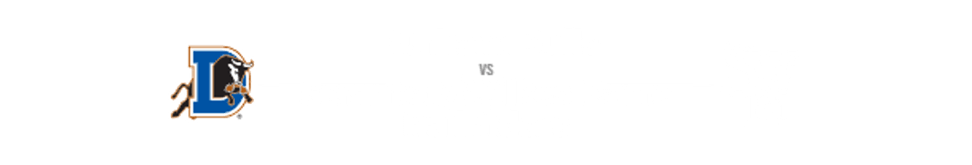 Two team logos facing each other with "vs" text between them, representing a sports matchup or competition.
